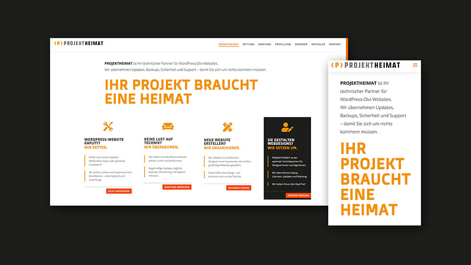 Website Redesign | PORJEKTHEIMAT